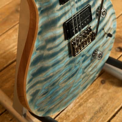 PRS Custom 24 Artist Top Faded Indigo Flame w/Awabi Birds image 6