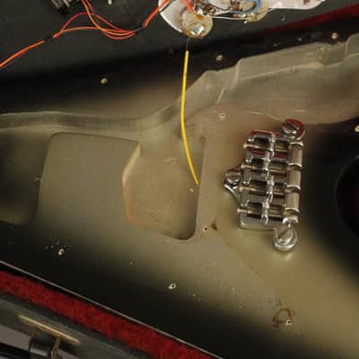 all original 1981 Gibson Flying V Bass SILVERBURST!!! image 23