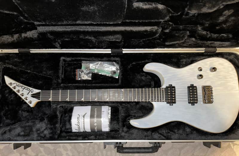 Jackson Pro Series SL2A MAH HT Soloist 2021 - Unicorn White - Pickups Upgrade & HSC image 1