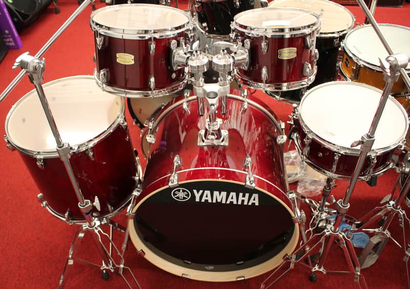 2022 Yamaha Stage Custom Birch 5 Piece Drums Set Cranberry Red w/Hardware (No Cymbals) image 1