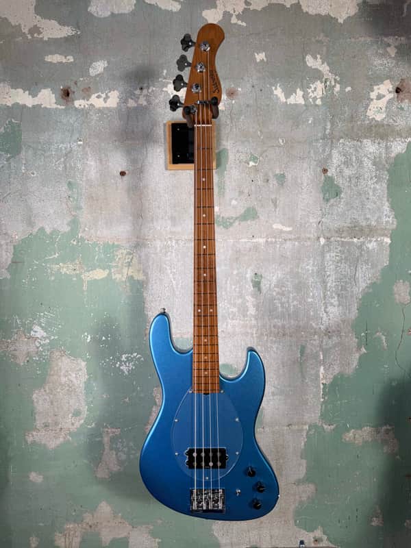Sadowsky MetroExpress 21-Fret Vintage M Bass Roasted Maple Fingerboard 4-String - Solid Ocean Blue Metallic High Polish image 1