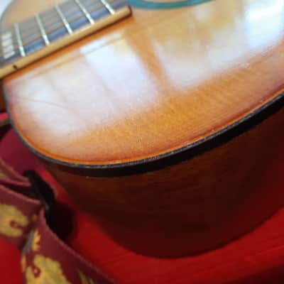 National  Acoustic Dreadnought Guitar refurbished by Logtown Guitar 1960's Natural image 13