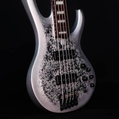 Ibanez Limited BTB25TH5 5-String Bass, Silver Blizzard Matte image 4