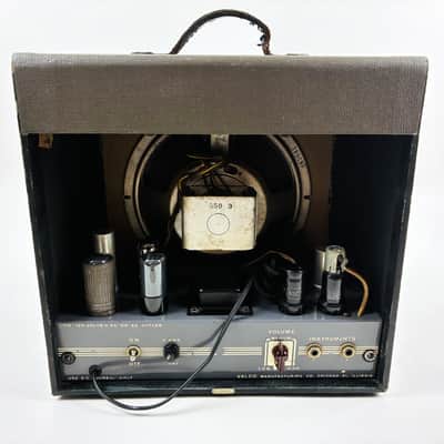 Supro Valco 51 Tube Amplifier 1950 - Taupe/Black Rare Color Combo image 4