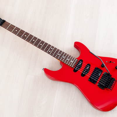 1990 Charvel by Jackson DK-065-SSH Vintage Superstrat Red w/ Floyd Rose, Model 3 Japan image 12