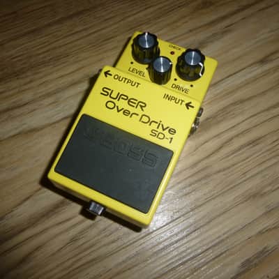 Boss SD-1 Super OverDrive (Silver Label) 1997 - Present - Yellow image 1