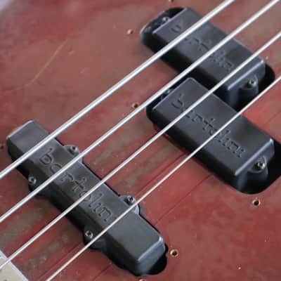 1985 Yamaha Japan BB3000 Neckthrough Fretless Broad Bass (Wine Red) image 5