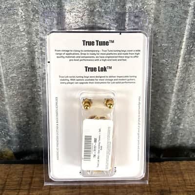 True Lok TK-7117-002 Mid-Size Locking Tuners 3x3 Gold image 3