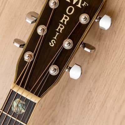 1970s Morris W-50 Vintage Dreadnought Acoustic Guitar, Spruce & Rosewood w/ Case, Japan image 4