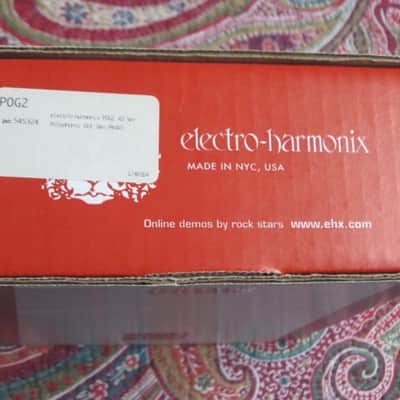 very lightly handled Electro-Harmonix EMPTY CARDBOARD BOX and original Owner's Manual + Warranty / Registration paperwork ONLY for POG2 Polyphonic Octave Generator (NO pedal / NO adapter) 2014 (can be home for different year POG2 pedal) image 16