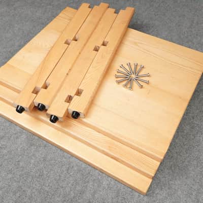 Light Oak Audio Rack – Solid Wood 3-Tier Hi-Fi Rack – 5 Year Warranty image 10