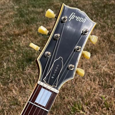 VIDEO ... 1977 Greco SG-400T ... Catalogue CUSTOM ORDER … BIGSBY STRING-TROUGH + Maxon U-1000 PAF "Burst" REPLICA / Clone Humbuckers ... Made in Japan Lawsuit Era + GIGBAG image 2