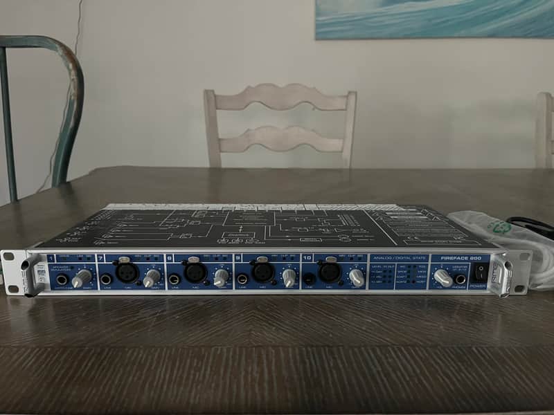 RME Fireface 800 Firewire Audio Interface 2000s - Blue image 1