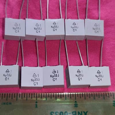 200x  0.33uF 330 nF 100v capacitors lot of 200pcs  New k73-24 vintage ussr image 3