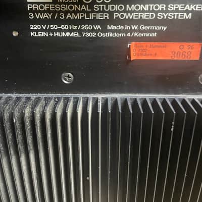 Klein and Hummel 3 way active studio monitors O96 for sale image 2