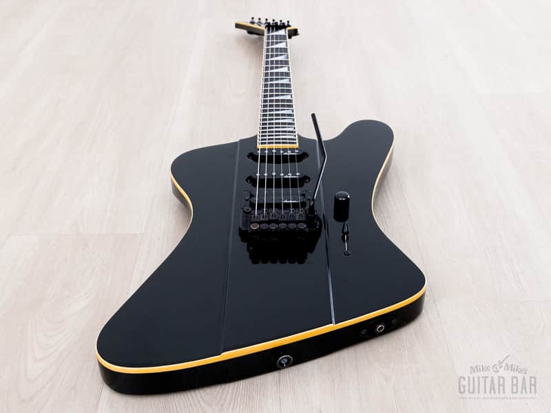1990 Grover Jackson Fire Bird Metallic Black HSS Neck Through