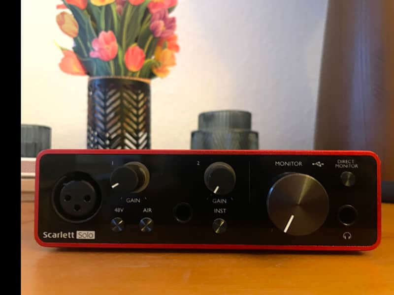Focusrite Scarlett Solo 3rd Gen USB Audio Interface - Red/Black image 1