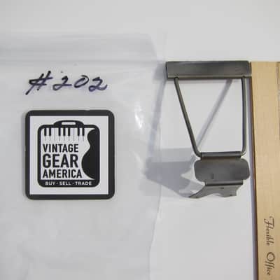 Harmony & Kay Archtop & Flat Top Guitar Tailpiece Authentic MIJ Vintage Part Circa-1950s-1960s-Nickel Silver image 8