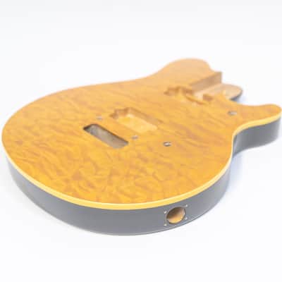 Ernie Ball Music Man Axis - Blank Guitar Neck + Body - Quilted Amber image 6