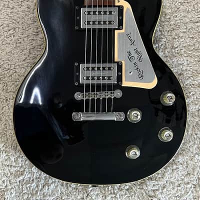 De Armond model M66 6 string single cut archtop electric guitar - black finish image 9