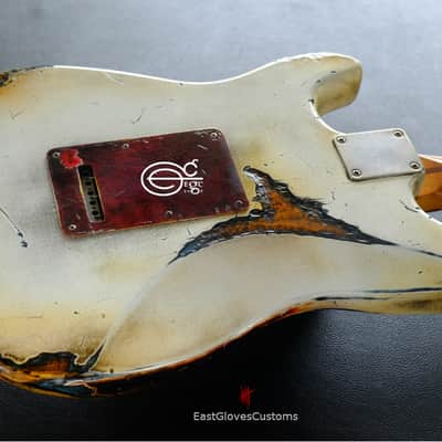 Fender Stratocaster Vintage White/Sunburst Custom Shop Texas Special Heavy Aged Relic  (RARE) image 12