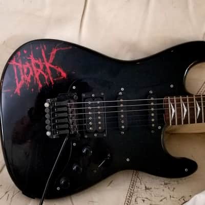 Unbranded DORK Super Strat mid 80s - Black image 1