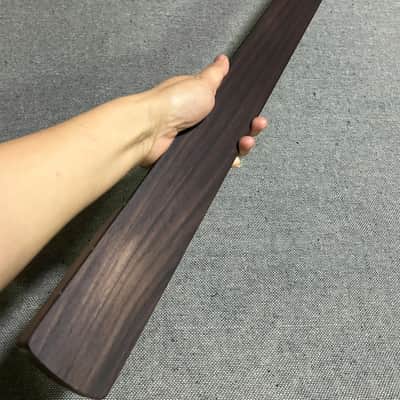 Rosewood Roasted flame maple 20 fret Fretless Bass guitar Neck parts 4 string image 3