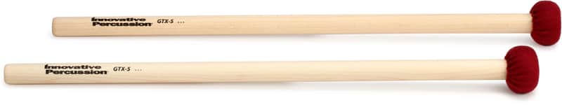 Innovative Percussion GTX-5 General Timpani Mallets - Ultra Staccato Straight Handle (2-pack) Bundle image 1