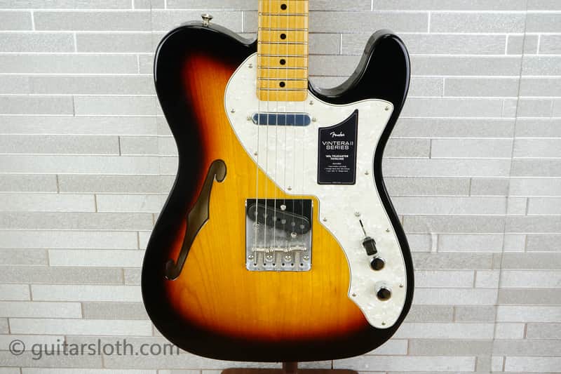 Fender Vintera II '60s Telecaster Thinline with Maple Fretboard - 3-Color Sunburst image 1