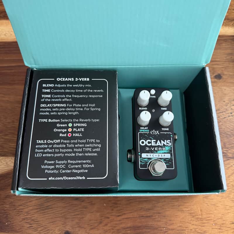Electro-Harmonix Pico Oceans 3-Verb Reverb 2023 - Present - Black image 1