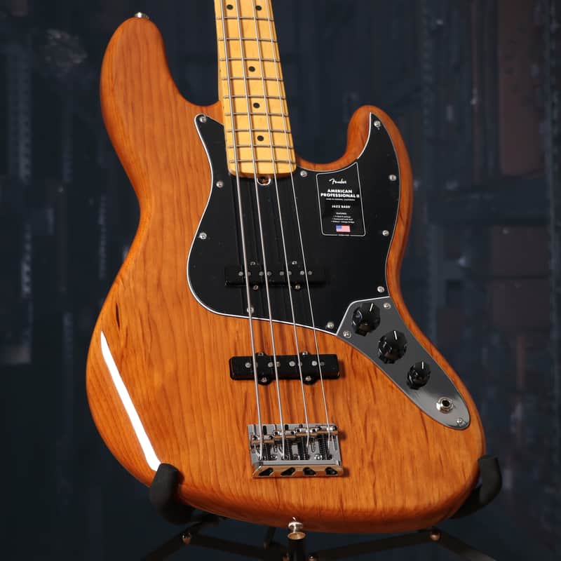Fender American Professional II Jazz Bass, Maple Fingerboard, Roasted Pine image 1