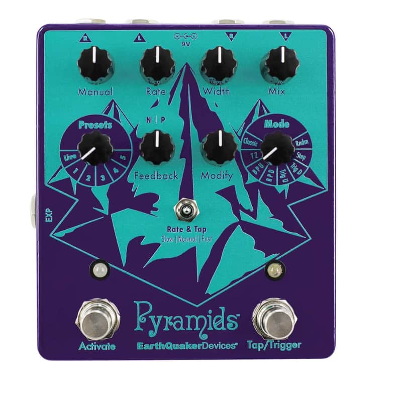 EarthQuaker Devices Pyramids Stereo Flanging Device Flanger Pedal image 1