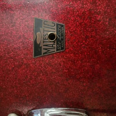 Majestic MIJ Bass drum/lamp 60's  - Red sparkle image 8