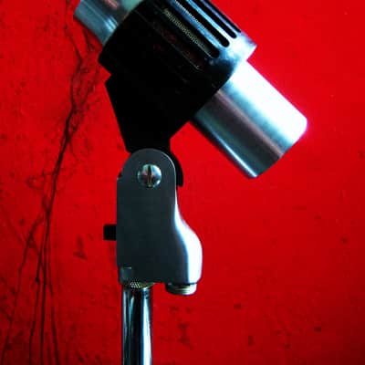 Vintage RARE 1960's Aiwa 99-4547 dynamic cardioid microphone High Z w stand Olson Monarch Lafayette prop display repair image 8