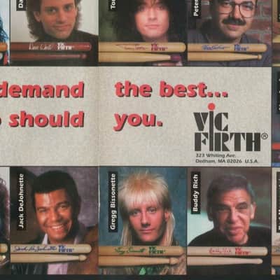 Vic Firth Rare Collectable Dave Weckl signature drum stick 90s - Coloured and lacquered Selected Hickory image 8