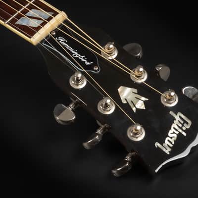 2014 Gibson Hummingbird Pro EC - Vintage Sunburst | USA Montana Square Shoulder Dreadnought Cutaway Pickup | CoA OHSC image 9