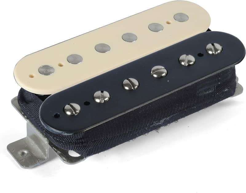 StewMac Overwound Humbucker Pickups, Bridge Position, Zebra Exposed Coils image 1