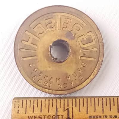 Gretsch Snare Drum Round Badge Thick Sticks 60s Vintage Renown Brooklyn +Grommet image 2