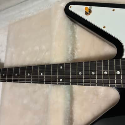 Gibson Reverse Flying V 2007 UNPLAYED Black Ebony fretboard image 12