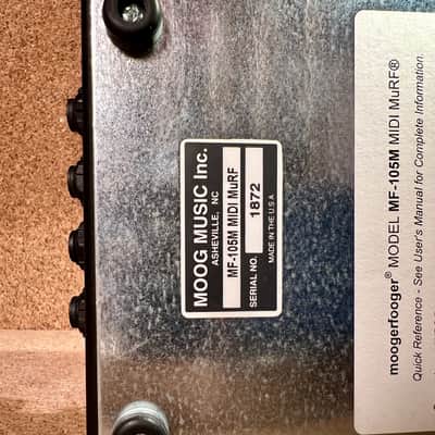 Moog MF-105M Moogerfooger MIDI MuRF – Warranty image 5