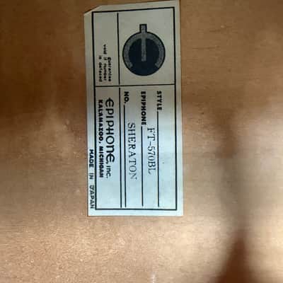 Epiphone FT-570BL Sheraton 1973 - 1979 - Natural image 5