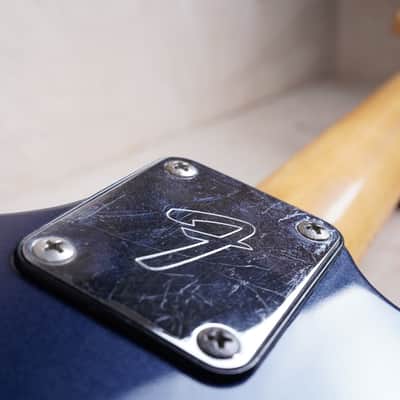 Fender Mustang 1977 Metallic Navy Blue Refinish USA Vintage w/ Hard Case image 14