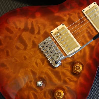 Minty! 2007 PRS Single Cut Tremolo 10 Top Electric Guitar Dark Cherry Monster Quilt + GB image 4