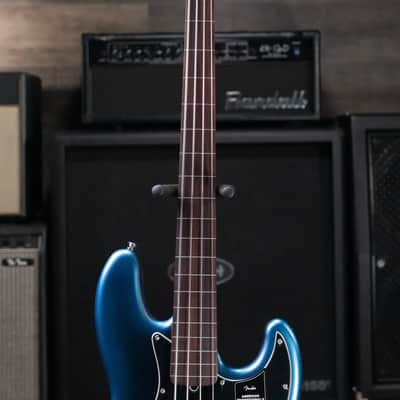 Fender American Professional II Jazz Bass Fretless - Dark Night with Hardshell Case image 4