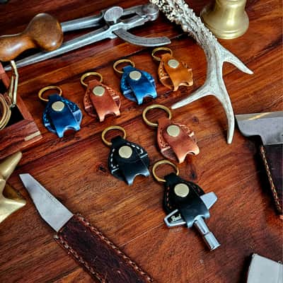 Drum Key Fob - Handmade & Hand Stitched, one of a kind. image 13