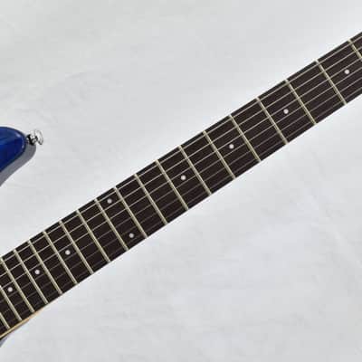 Schecter C-6 Plus guitar in Ocean Blue Burst image 4
