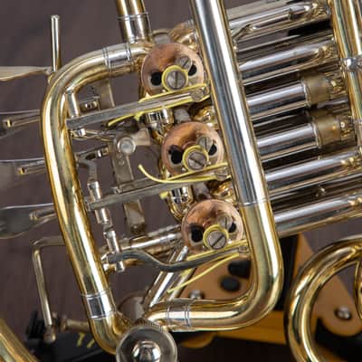 Stephens Series II Schmidt Style Bb/F Double Horn - Raw Brass image 7