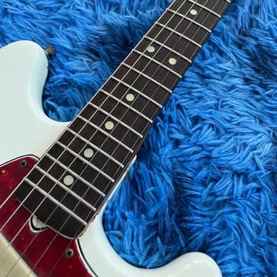 1966 Fender Mustang Electric Guitar All Original - Olympic White image 4