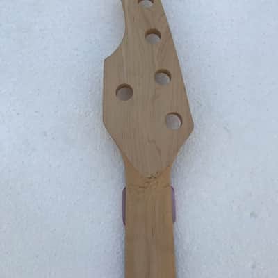Maple Wood 5 String Electric Bass Guitar Neck and Rosewood 24 Frets Fretboard image 5