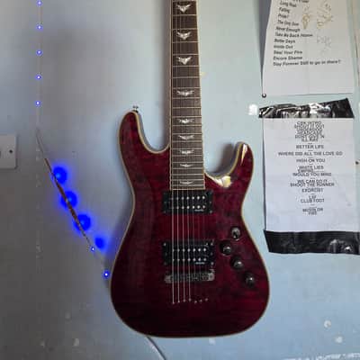 Schecter Omen Extreme-7 2010 - Present - Black Cherry image 1